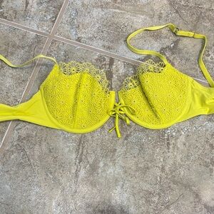 Victoria's Secret Yellow Lace Bra